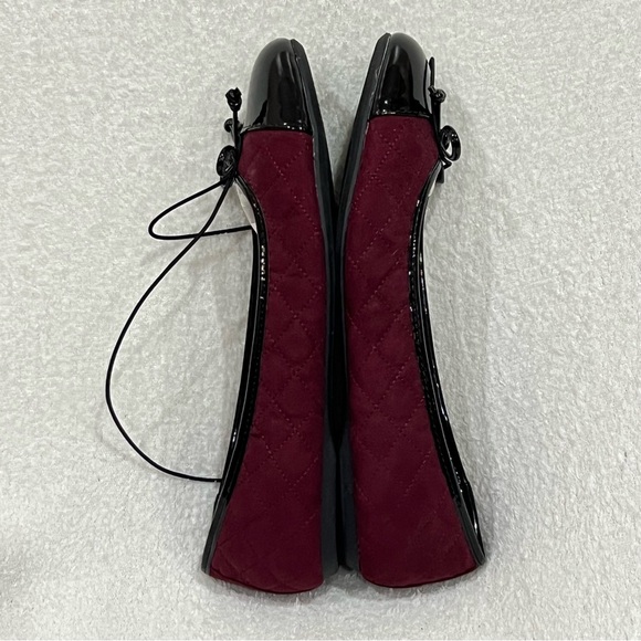 East 5th Aloha Wine Quilted Faux Leather Ballet Flats NWT Size 8.5 - Picture 11 of 16